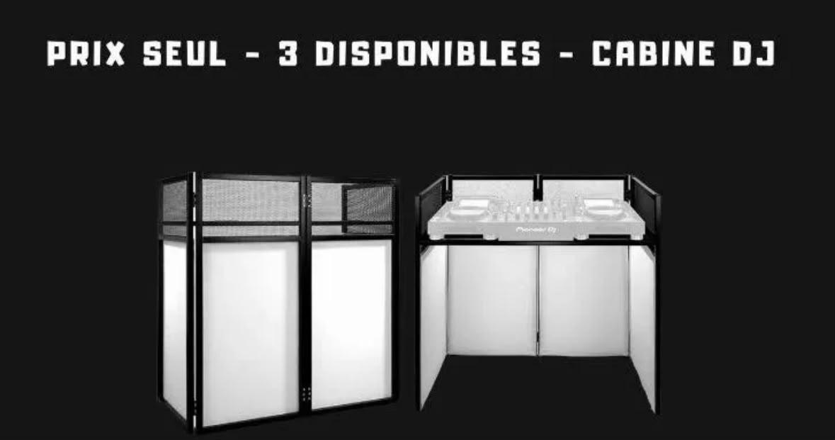 Cabine DJ éclairée