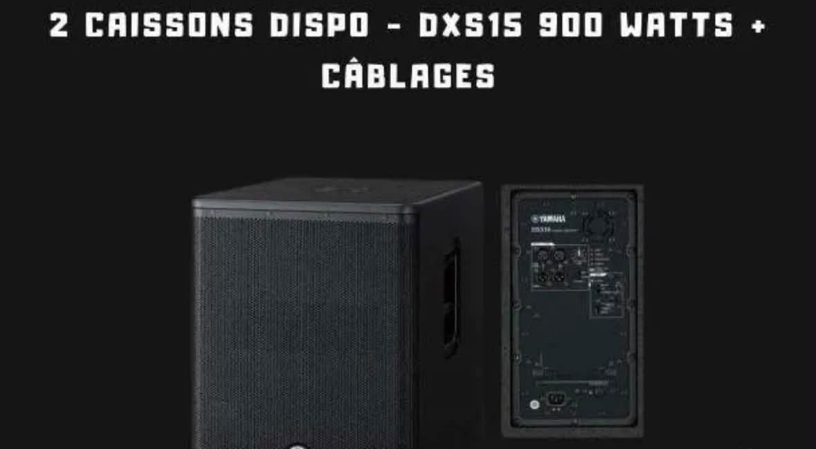 Caissons Yamaha DXS15 — 900 W