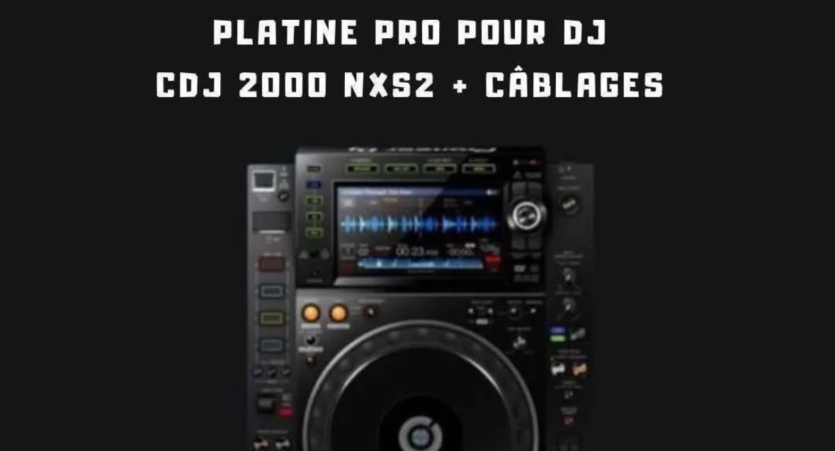 Platine Pioneer CDJ 2000 NXS2 (à l'unité)