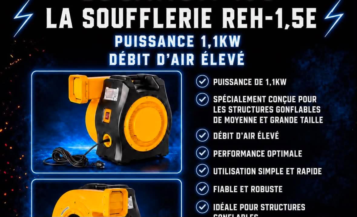 Soufflerie REH-1,5E — 1,1 kW